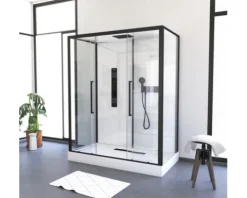 Komplettdusche Aurlane URBAN 2 160 x 85 x 215 cm schwarz