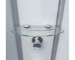 Komplettdusche SCHULTE Korfu Express Plus 89 x 89 x 202 cm lindgrün/alu-natur