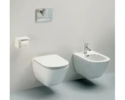 LAUFEN Wand-WC Set LUA Tiefspüler ohne Spülrand weiß glänzend mit WC-Sitz H8660800000001