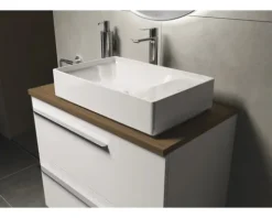 LAUFEN Waschtischplatte LIDA 80,4x46,4x2,2 cm Casella Eiche Dunke
