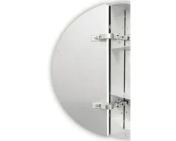 LED Spiegelschrank DSK Silver Ring Ø 60 cm silber IP 24