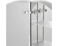LED Spiegelschrank DSK Silver Ring Ø 60 cm silber IP 24