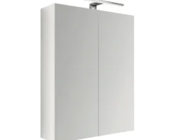 LED Spiegelschrank Brento 60x60 cm weiss IP 44 (fremdkörper- und spritzwassergeschützt)