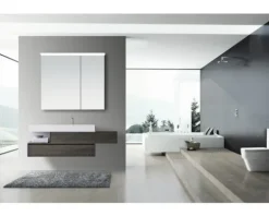 LED Spiegelschrank DSK London light 80 x70 cm IP 44 (fremdkörper- und spritzwassergeschützt)