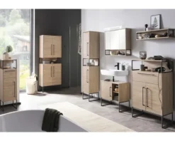 Möbelpartner Wandregal Limone BxHxT 70 x 16.2 x 16.1 cm eiche hell