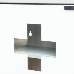 Medizinschrank Abschließbarer Wandschrank aus Metall mit Glastür und Einlegeböden