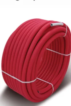 Mehrschichtverbundrohr Aluverbundrohr 32x3 mm isoliert Rot 6 mm - DVGW - 25 Meter ALPEX