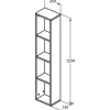 Mittelschrank Ideal Standard Adapto Frontfarbe weiß glänzend BxHxT 123,4 x 18,1 x 25 cm T4308WG