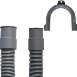 2,5m Schlauch Anschluss Set (Aquastop+Ablaufschlauch+2Schellen)