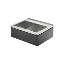 NOVUM 60 schwarz Edelstahl Ausgussbecken
