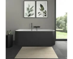 Ovale Badewanne DURAVIT Happy D,2 Plus 80 x 180 cm graphit glatt matt 700451800000000