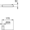 Papierrollenhalter Ideal Standard Conca magnetic grey T4497A5