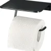 Papierrollenhalter mit Ablage HACEKA Redefine schwarz 2010548