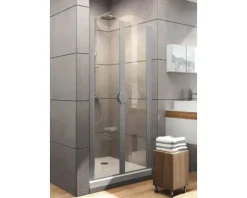 Pendeltür in Nische SCHULTE Sunny ExpressPlus 100 cm Klarglas Profilfarbe aluminium