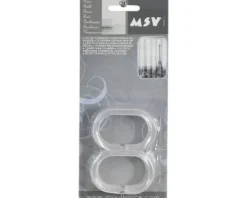 Plastikringe für Duschvorhang transparent 12 Stück
