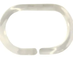 Plastikringe für Duschvorhang transparent 12 Stück