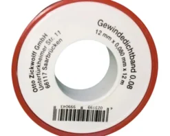 PTFE-Gewindedichtband 0,08 mm Stärke x 12 mm x 12m