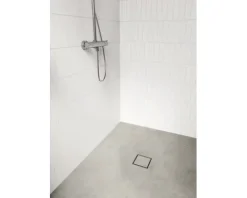 Punktablauf hansgrohe RainDrain Spot 150/150 edelstahl gebürstet rückseitig befliesbar 56112800