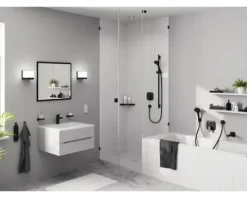 Punktablauf hansgrohe RainDrain Spot Plus 150/150 edelstahl gebürstet einseitig befliesbar 56226800