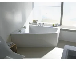 Raumsparbadewanne DURAVIT Paiova 100 x 170 cm weiß glatt 700265000000000