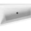Raumsparbadewanne DURAVIT Paiova 100 x 170 cm weiß glatt 700264000000000