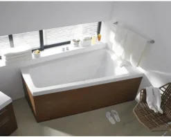 Raumsparbadewanne DURAVIT Paiova 100 x 170 cm weiß glatt 700213000000000