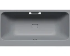 Rechteckbadewanne KALDEWEI ASYMMETRIC DUO 740 mit Griffbohrungen 80 x 170 cm cool grey 70 matt 274010110665