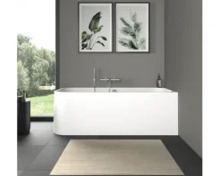 Rechteckbadewanne mit Rundung DURAVIT Happy D,2 80 x 180 cm weiß glatt 700317000000000