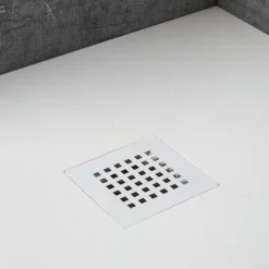 Rechteckige Duschwanne in Steinoptik 70x100 aus Mineralguss | Muse