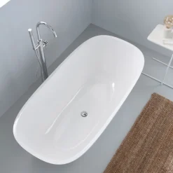 Rechteckige freistehende Badewanne ohne Überlauf | Noemi