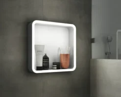 Regal Focco ORGANIZER MIRROR 35 x 11,4 x 35 cm grau