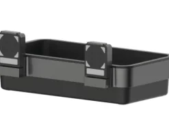 REIKA Duschkorb Ovaro magnetisch schwarz matt ohne Montageplatte
