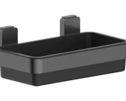 REIKA Duschkorb Ovaro magnetisch schwarz matt ohne Montageplatte
