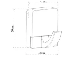 REIKA Haken Ovaro magnetisch schwarz matt ohne Montageplatte