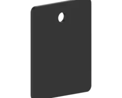 REIKA Montageplatte Ovaro für Magnetaccessoires 40 x 50 mm schwarz matt