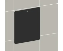 REIKA Montageplatte Ovaro für Magnetaccessoires 120 x 120 mm schwarz matt