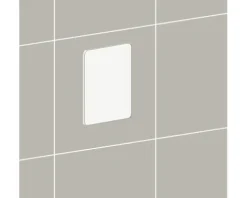 REIKA Montageplatte Ovaro für Magnetaccessoires 4x5 cm 2 Stück edelstahl poliert