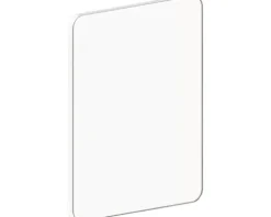 REIKA Montageplatte Ovaro für Magnetaccessoires 4x5 cm 2 Stück edelstahl poliert