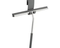 REIKA Duschabzieher TAMA mit Halter 28 cm silber glänzend Halter aus Silikon