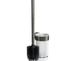 REIKA WC-Bürstengarnitur SAKU WC-Bürstenkopf aus Silikon gun metal gebürstet