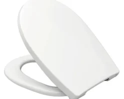 REIKA WC-Sitz MINO weiß Scharniere edelstahl mit Absenkautomatik und Quick&Clean universell passend