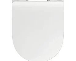 REIKA WC-Sitz MITO weiß Scharniere edelstahl mit Absenkautomatik und Quick&Clean für Jungborn Donella, Jungborn Two, Laufen Pro, Villeroy & Boch O.novo