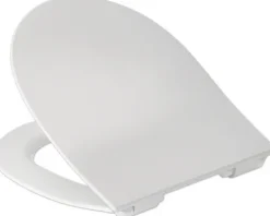REIKA WC-Sitz OME weiß mit Absenkautomatik und Quick&Clean für Slimeline Duravit DuraStyle, Geberit 4U, Geberit iCon