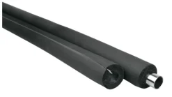 Rohrisolierung, Rohrdämmung - 2m, selbstklebend, flexibler Dämmstoff aus geschlossenzelligem Schaum, schwarz - 28 x 10 mm