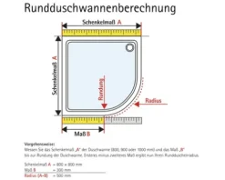 Runddusche Schulte Alexa Style 2.0 R550 80x80 cm Klarglas Profilfarbe aluminium