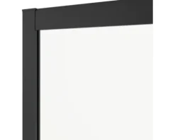 Runddusche mit Gleittür/Schiebetür Aurlane Factory Black Round 90 x 90 x 200 cm Profil schwarz Klarglas Reversibel