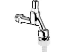SCHELL Auslaufhahn Auslaufventil für Steckschlüssel 1/2" AG Fettkammeroberteil Rückflussverhinderer Rohrbelüfter chrom 034230699