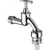SCHELL Auslaufhahn Auslaufventil mit Knebelgriff 1/2" AG Fettkammeroberteil 1/2" Rückflussverhinderer Rohrbelüfter chrom matt 034170399