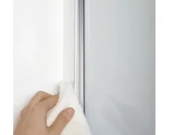 Schiebetür für Seitenwand Breuer Panorama Soft&Silent 120 cm Anschlag links Klarglas Profilfarbe chrom