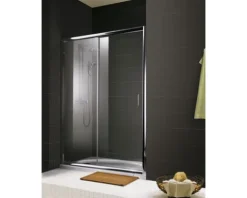 Schiebetür Schulte Kristall/Trend Breite 120 cm Klarglas Profilfarbe chrom